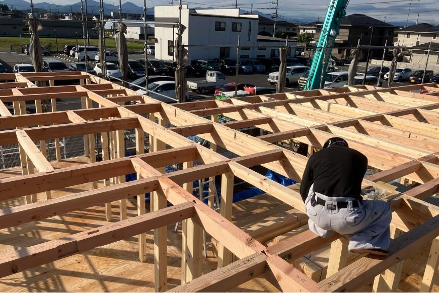 群馬の注文住宅 翼創建 工事イメージ